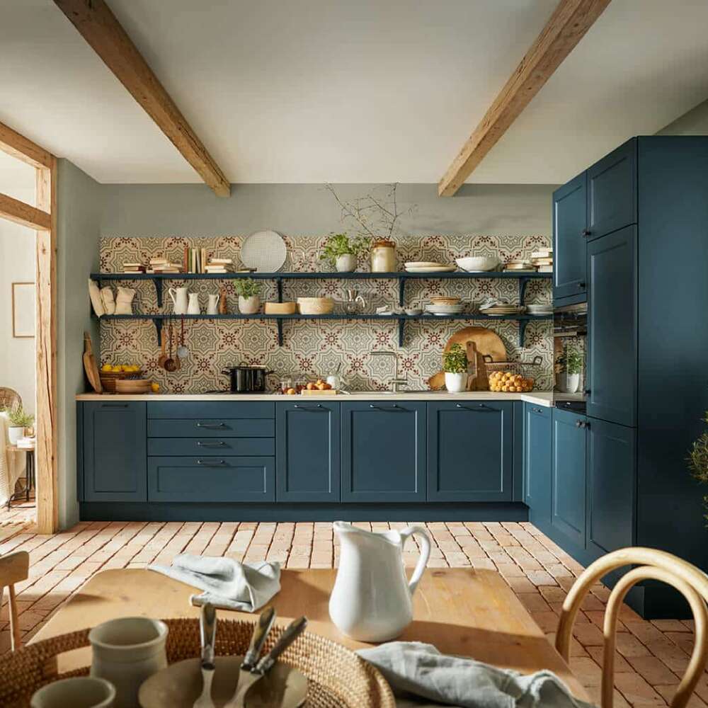 Schüller L-Küche im Landhausstil
