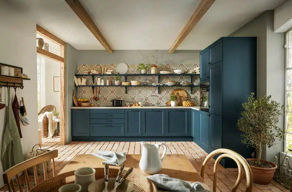Schüller L-Küche im Landhausstil