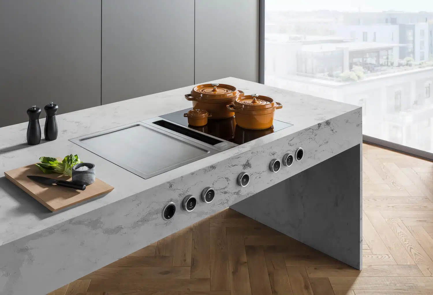 BORA Professional 3.0 Induktionskochfeld mit Teppan Yaki Grill
